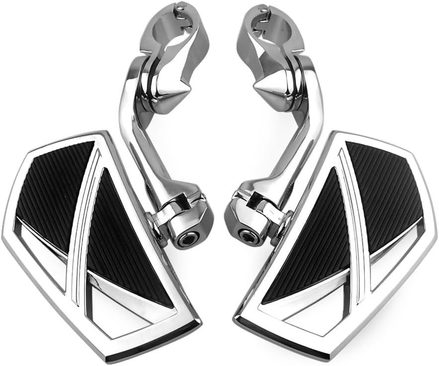 Motorcycle Highway Footpegs,highway pegs BIG Pegs for crash bars Fit for Models with 1.25 inch Engine Guard 1 1/4 inch Highway Bar 1-1/4"