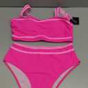 ZAFUL Women's Bikini Sets High Waisted Two Piece Color Block Swimsuits 2025 Cheeky Bathing Suits