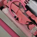 Pilates Bar Kit with Resistance Bands, Pilates Workout Equipment for Legs, Hip, Waist, Arm, Squats Exercise Equipment for Home Workouts, Adjustable 3-Section Pilates Bar Kit for Women & Men (1-Pink)