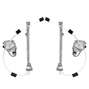 Rear Set Power Window Regulator with Motor Assembly Compatible for Jeep Liberty KJ 2002-2006 Left Right Replace 748-569 748-568 Driver and Passenger Ball Stud Style Only