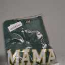 Covvoliy Mommy and Me Letter Print Matching Family Outfits Long Sleeve Crewneck Casual Sweatshirt T-Shirt (Women, M, Mini Green)