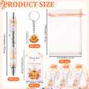 36 Sets Fall Baby Shower Favors for Guest Little Pumpkin Ballpoint Pens and Keychains Gifts Bulk with Thank You Cards Baby Shower Gender Reveal Party Souvenirs Return Gifts Prizes(Orange)