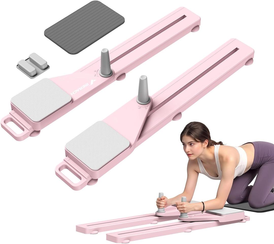 MERACH Pilates Board, Multifunctional Abdominal Plate, Detachable Ab Trainer Machine with Anti-Slip and Quiet Design, Portable Pilates Reformer for Core Workouts, Home Gym Equipment for Women