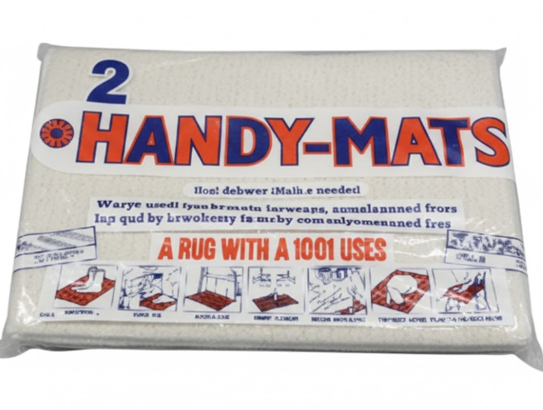 White Handy-Mats, Set Of 2