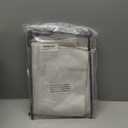 INOVADAY 100% Blackout Curtains for Bedroom, Black Out Curtains 84 Inch Long, Clip Rings Linen Blackout Drapes, Thermal Insulated Room Darkening for Living Room, 2 Panels - Beige,W50xL84