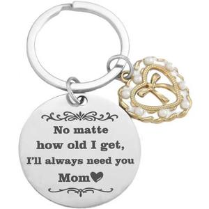 2 x Lapsia Gifts for Mom - Meaningful Keychain, Christmas, Mothers Day, Birthday Gift from Daughter or Son