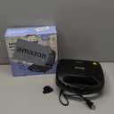 OSTBA Sandwich Maker, 2 Slice Grilled Cheese Maker with Non-stick Flat Plates, Indicator Lights, Cool Touch Handle, Easy to Clean and Store, 750W