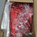 PerKoop 24 Pack Baskets for Gifts Empty Bulk 6.5 x 9.8'' Thick Kraft Gift Basket with Bows and Bags Empty Gift Baskets for Christmas Easter, Birthdays Wedding Snacks Farmers Market(Red)