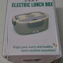 Electric Lunch Box for Men, Women & Adults - 80W Fast Heating - Heated Lunch Box with Dual 1.5L SS Containers - Portable Food Warmer for Car, Truck, Office (Cream)