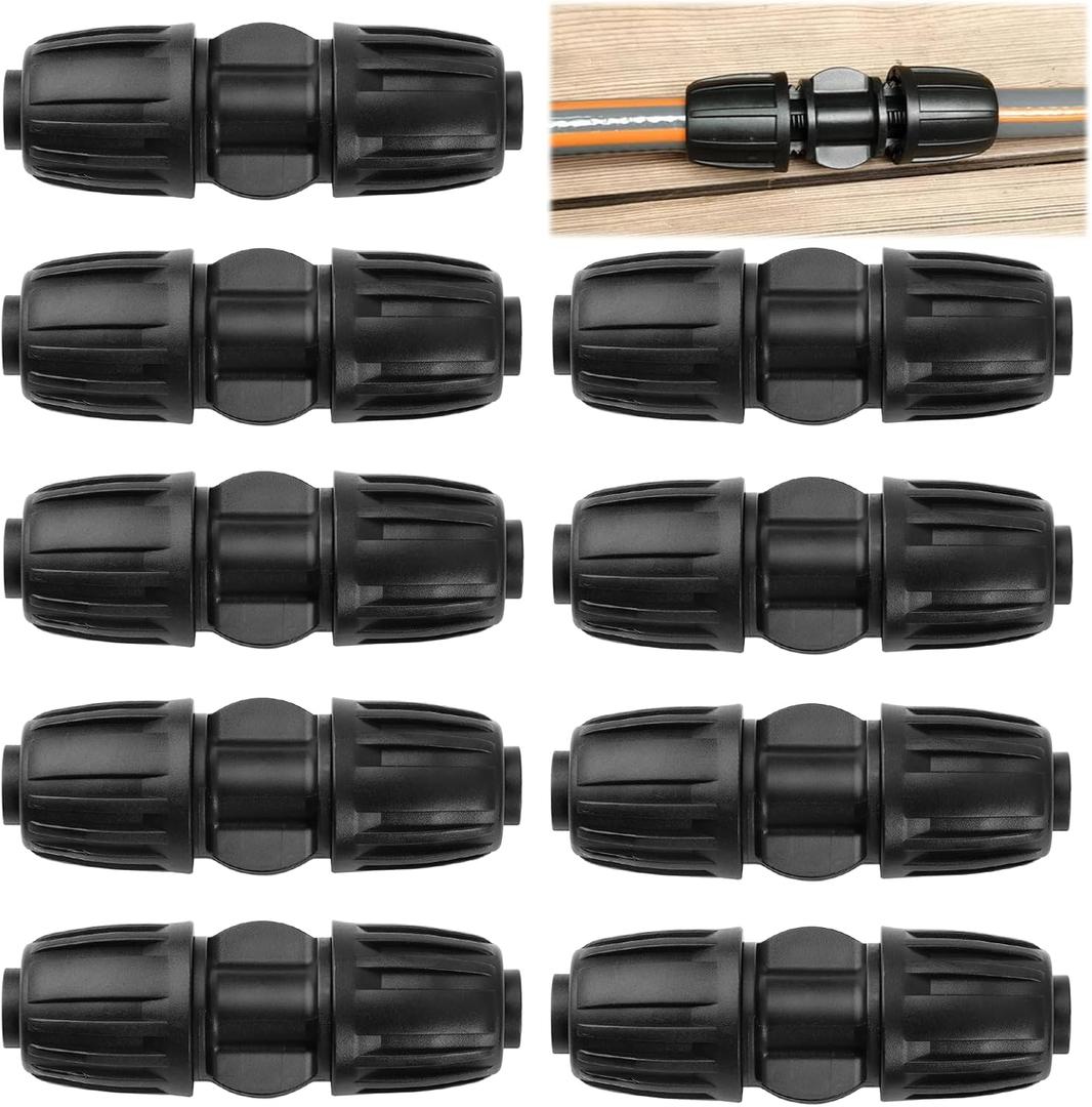 YENOVO 1/2" Irrigation Fittings End Plugs, 10 Pack Drip Tubing Connectors for 16mm Drip Tubing, Durable, Leak-Proof, Tool-Free Installation for Garden Watering System (Drip Irrigation Fittings, 10) : Patio, Lawn & Garden