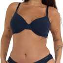 Organic Basics Womens Core Full Coverage Underwire Bra (40D, Deep Navy)