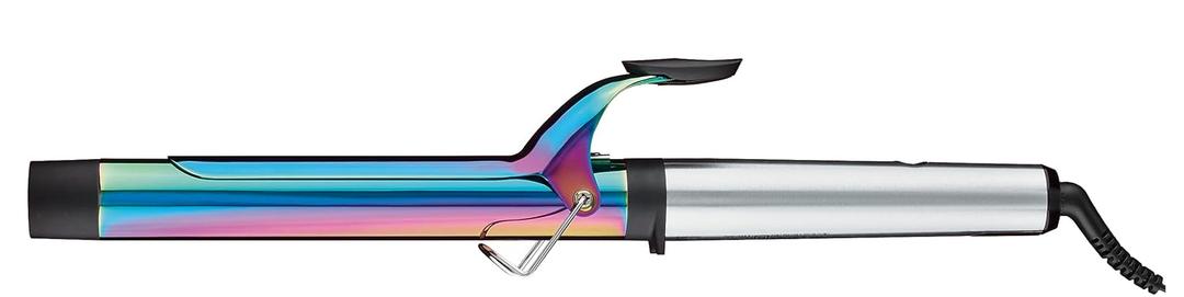 BabylissPRO Nano Titanium Professional Curling Iron with Extended/Long Barrel Perfect for Longer Hair (1 1/4 Inch, Iridescent)