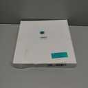 24 Pcs Christmas Teal Blue Glittered Mesh Holly Leaf Artificial Poinsettia Flowers Picks Tree Ornaments 5.9" W for Teal Blue Christmas Tree Wreath Garland Floral Gift Winter Wedding Holiday Decoration