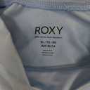 Roxy Womens Crop Top Short Sleeve Rashguard UPF 50+, Quick-Dry Rash Guard Swim Shirt for Beach, Pool, Surf, Water Sports (Blue, XL)