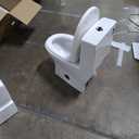 Sublime II One-Piece 12" Rough-in 1.1/1.6 GPF Dual Top Flush Round Compact Toilet in Glossy White