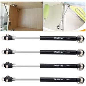 DerBlue 4-Pack 10inch 100N/25lb Gas Struts for Cabinets - Professional Cabinet Shocks and Gas Struts