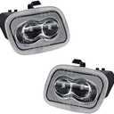 NDRUSH Side Mirror Puddle Light LED Lamp Assembly Compatible with Ford 2015-2021 F-150 2017-2021 F-250 F-350 Super Duty