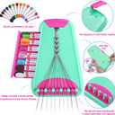 Friendship Bracelet Making Kit for Girls Ages 8-12, Kids Jewelry Making Kit with 28 Pre-Cut Threads and Letter Beads, Arts and Crafts for Kids, Birthday Easter Gifts for 6 7 8 9 10 11 12 Year Old