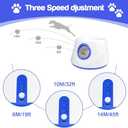 Dog Ball Thrower Launcher, Automatic Ball Launcher for Dogs, 3 Adjustable Distance Settings, Indoor Outdoor Interactive Dog Toys, with 3 2.3-inch Balls, Small/Medium Sized Dog Thrower (Blue)