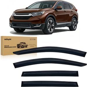 Nilight Window Rain Guards for Honda CR-V(CRV) 2017 2018 2019 2020 2021 2022, Window Wind Deflectors Vent Visors, Tape on-4PCS