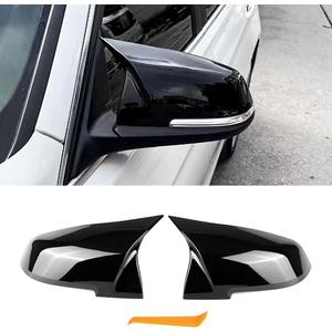 MAXDOM Mirror Caps Gloss Black Compatible with 1-Series F20 2-Series F22 F23 3-Series F30 F31 F34 4-Series F32 F33 F36 X1 E84 M2 F87 Models Rearview Side Cover Direct Replacement