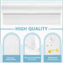 Tudomro 4 Rolls Disposable Non Woven Bed Sheets Massage Table Paper Covers Non Woven Fabric Massage Sheets Waterproof Spa Breathable Bed Cover for Beauty Salon (White)