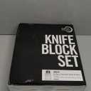 Mercer Culinary M20000 Genesis 6-Piece Forged Knife Block Set, Tempered Glass Block,Black