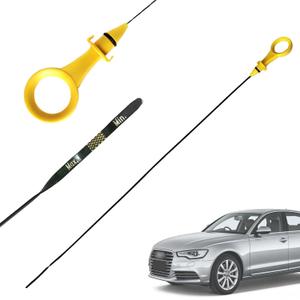 Engine Oil Dipstick for 2008-2017 Audi A3 A4 A5 A6 Q3 Q5 TT & Volkswagen CC Beetle Jetta Passat Tiguan 2.0T, Dip Stick for Checking Oil Fluid, Oil Dipstick Replacement OEM# 06J115611F, 06H115611E