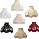 Royal Designs, Inc. VS-1001-11PNK-2 Victorian Scalloped Fringe Lamp Shade, 3.5 x 11 x 9, Pink, 2-Pack, No Assembly Required