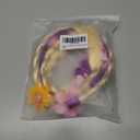 Kids Costume Wig, Rapunzel Wig for Kids, Tiara Headband Girls Tangled Braid with Colorful Flowers, Halloween Christmas Parties Rapunzel Costume Hair for Girls