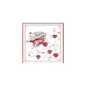 CROSSDECOR Stamping Cross Stitch Kit, 11 CT Cross Stitch Ornament Kits for Adults Beginners, Full Line DIY Stitching Kit for Home Decor Cross Stitch Patterns