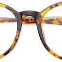 Gaoye Blue Light Blocking Glasses, Retro Round Eyewear Frame Anti Eyestrain Computer Glasses for Women Men (Tea Leopard/Transparent Lens)