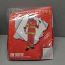 Morph Firefighter Costume for Kids (2 Colors) - Boys Fireman & Fire Fighter Costume for Halloween (Large, Red)