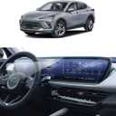 2PCS Car Screen Protector for 2024 2025 Buick Envision& 2025 Enclave (Preferred/Avenir/Sport Touring) Accessories Navigation Nano Touchscreen Protector Film HD Clear Anti Fingerprint 30''