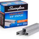 Swingline Staples, Heavy Duty, 3/8" Length, 60 Sheet Capacity, 100/Strip, 5000/Box, 1 Pack (79398)