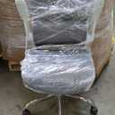 Silent Adjustable Rolling Office Chair With Back Support, White