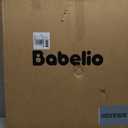 Babelio Auto Close Baby Gate with Cat Door,29-43" Metal Gate for Doorway,Stairs, House,Easy Walk Thru with Pet Door,Includes 4 Wall Cups and 3 Extension Pieces,Black