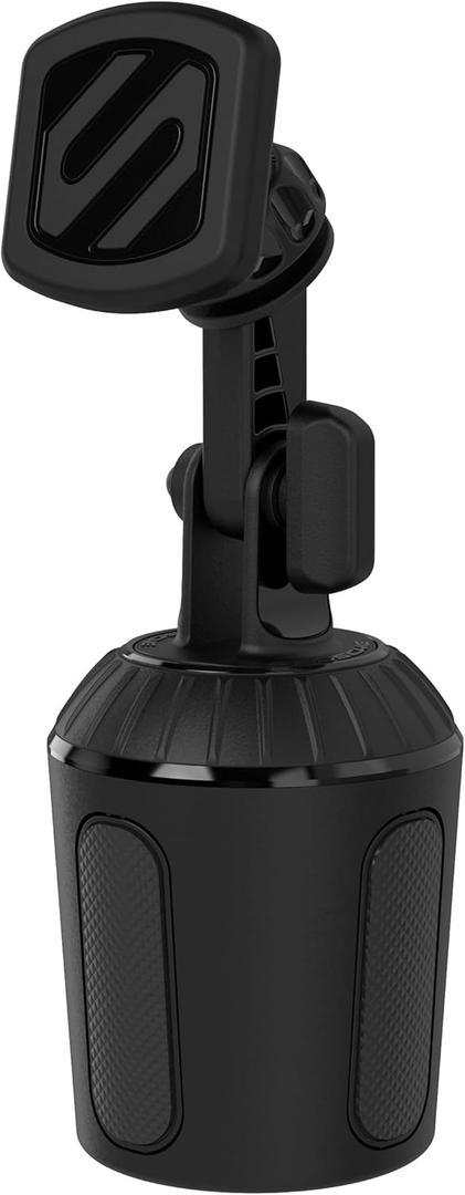 Scosche MAGCUP2M-SP1 MagicMount Magnetic Car Cup Holder Phone Mount - Strong Magnet Car Mount for iPhone and Android - Secure Magnetic Cell Phone Holder - Universal 360 Adjustable Cellphone Cupholder