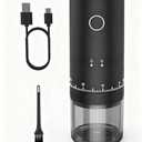 CEVING First Grind-While-Charging Rechargeable Coffee Grinder, 1.7X Faster Grinding with 38 External Adjustable Settings, Conical Ceramic Burrs & 2000mAh Battery, Portable for Travel, Camping, etc.