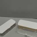 Cable Organizer with 10 Wire Ties, IEMIEBSHA White Cord Holder with 6 Compartments and Drawer, Plastic Electronic Cord Storage Box for Power Cord, Charging Plug, Cosmetics, Jewelry