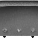 Repa Market 17" x 5" Inch Air Exhaust Grille for Round Ducts - 2 Adjustable Louvre Blades - Galvanized Air Supply Vent Cover - Side Fit Round Surface Canal Ducting from 9.84" to 35.43" Inches