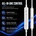 USB C Earbuds Wired USBC Headphones for iPhone 17 16 15 Pro Max 16e 15 16 Plus, Ear Buds in-Ear Earphones Wired Type C Ear Phones with Microphone & Volume Control HiFi Stereo Noise Cancelling -2Packs