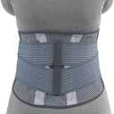 OTC Lumbosacral Back Brace, Theratex Spinal Medium Support, Gray (Soft Splint), X-Large