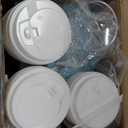 Bokon 104 Pcs Christmas Hot Chocolate Bar Set 68 Oz/ 2 L Stainless Drink Dispenser 16 Oz Cocoa Cups Hot Chocolate Bar Station Sign Acrylic Sugar Bowls for Christmas Winter Party Supplies(Cute)