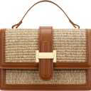 KKXIU Crossbody Bags for Women - Top Handle Purses for Lady, Leather Handbags Shoulder Clutch with Adjustable Shoulder Strap