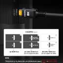 Snowkids Long HDMI Cable 25 ft, 8K 48Gbps Ultra High-Speed HDMI 2.1 Cables Cord, 10K 8K@60Hz, 4K@120Hz Compatible for TV/Laptop/Monitor/PS-5/X-box/Projector/Entertainment, Sound System & More