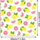 24 Sheets Lemon Scrapbook Paper 11.8 x 11.8 Inch Lemonade Pattern Paper Double-Sided Yellow Pink Lemonade Theme Craft Papers for Craft Card Making, Photo Album Background, 12 Unique Designs