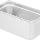 Restaurantware-Kitchen Tek 1/3 Size Steam Table Pan, 1 Anti-Jam Steam Pan - Lid Sold Separately, 6 Deep, 24 Gauge Stainless Steel, Freezable, For Catering Event And Party