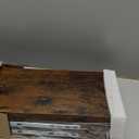 BAYKA Floating Shelves, Wall Mounted Rustic Wood Shelves for Bathroom, Bedroom, Living Room, Shelf for Books/Storage/Decor(Rustic Brown,Set of 322.5 inches)