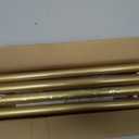 ZYRW Gold Curtain Rods, Room Darkening Rod for Windows 48 to 90 Inches(4-7.5Ft), Wrap Around Curtain Rods, Heavy Duty Blackout Drapery, Modern Decorative Window Treatment Rod, Gold